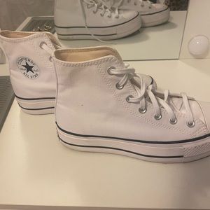 Worn once. Almost new. Excellent condition. Platform.